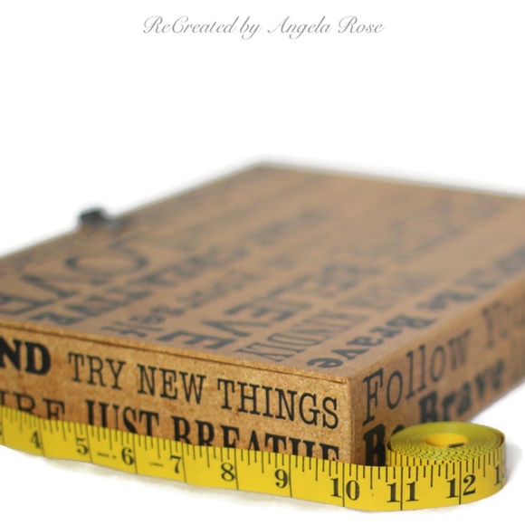 Set of Inspirational Motivational Words Decorative Storage Boxes Brown Black - Picture 7 of 16